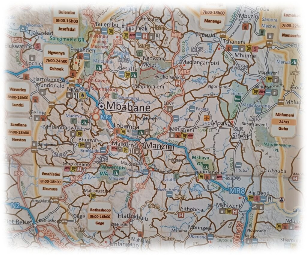 South Africa Traveller's Paper Map 2nd Edition Swaziland