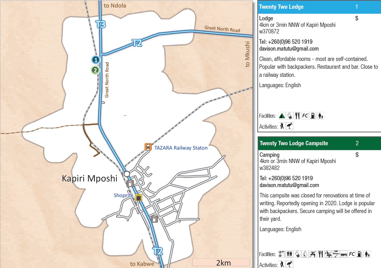 Zambia Self-drive guide book accommodation info