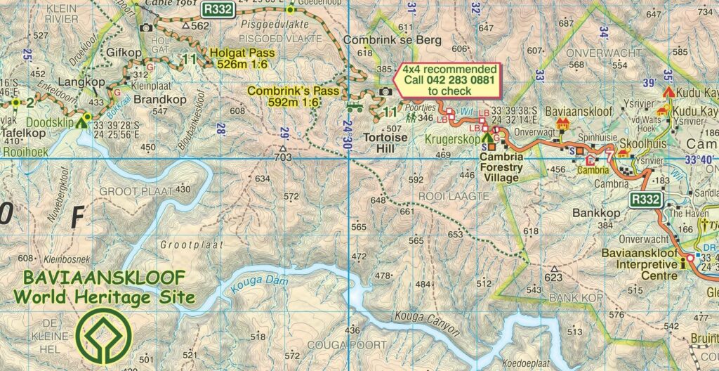 Baviaanskloof Touring Digital Map