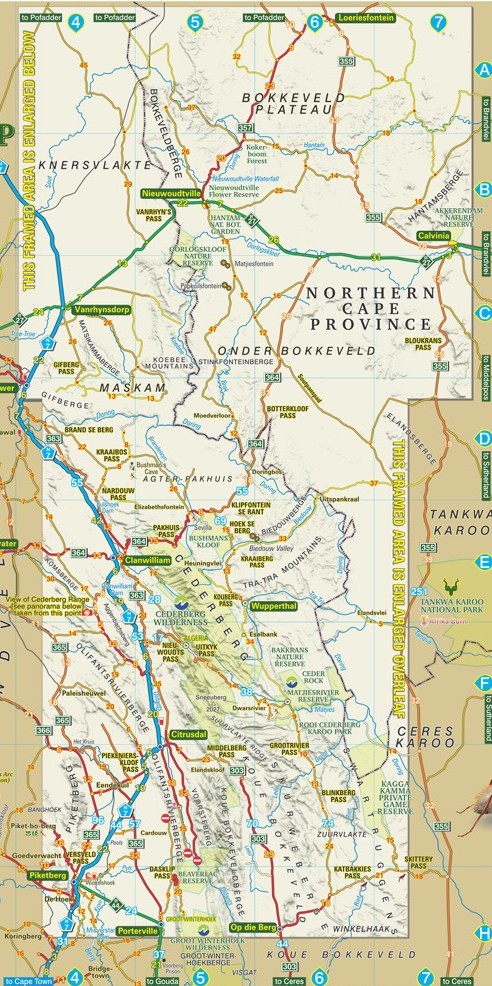 Cederberg Touring Digital Map